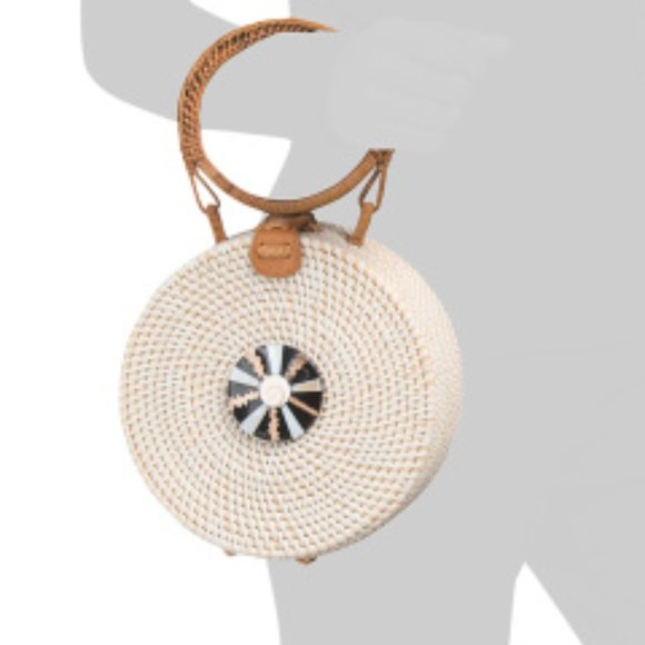 Straw Studios Handbags - NWT * STRAW STUDIOS Handmade Round Bag